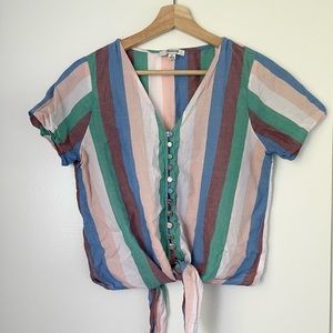 Madewell Striped Buttondown Top (PS)